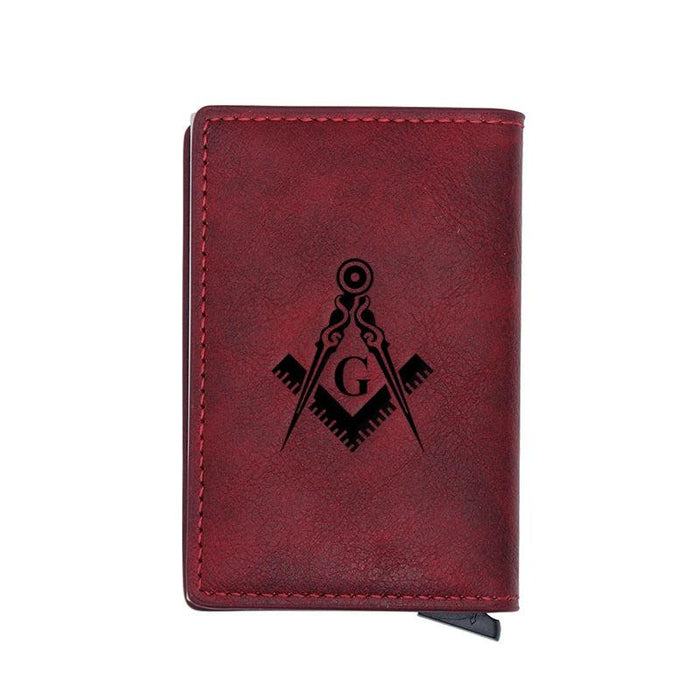 Master Mason Blue Lodge Leather Masonic Wallet - Freemason wallets-wallets-Masonic Makers