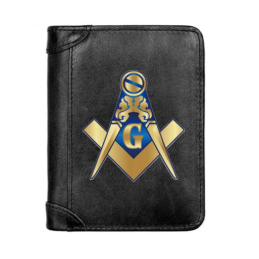 Master Mason Blue Lodge Leather Masonic Wallet - Freemason wallets-wallets-Masonic Makers