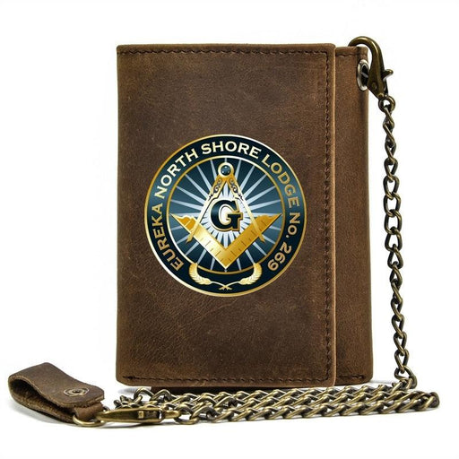 Master Mason Blue Lodge Leather Masonic Wallet - Freemason wallets-wallets-Masonic Makers