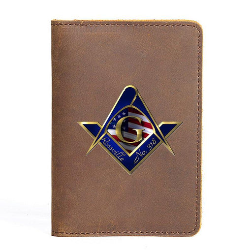 Master Mason Blue Lodge Leather Masonic Wallet - Freemason wallets-wallets-Masonic Makers