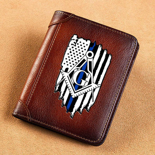 Master Mason Blue Lodge Leather Masonic Wallet - Freemason wallets-wallets-Masonic Makers