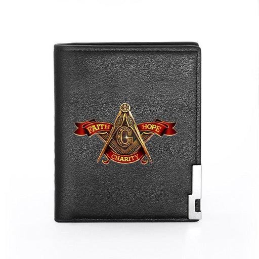 Master Mason Blue Lodge Leather Masonic Wallet - Freemason wallets-wallets-Masonic Makers