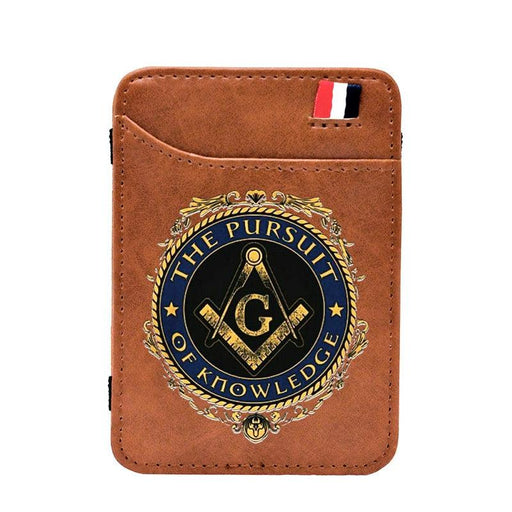 Master Mason Blue Lodge Leather Masonic Wallet - Freemason wallets-wallets-Masonic Makers