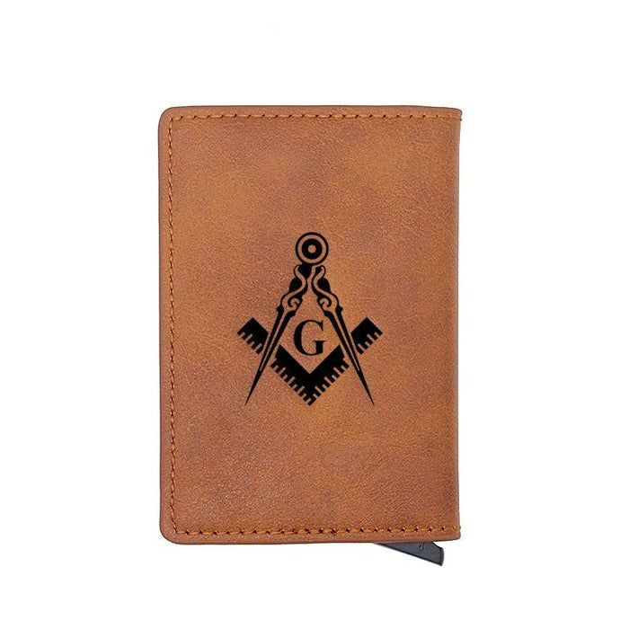 Master Mason Blue Lodge Leather Masonic Wallet - Freemason wallets-wallets-Masonic Makers