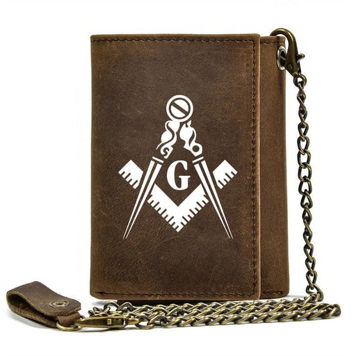 Master Mason Blue Lodge Leather Masonic Wallet - Freemason wallets-wallets-Masonic Makers