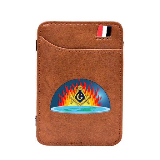 Master Mason Blue Lodge Leather Masonic Wallet - Freemason wallets-wallets-Masonic Makers