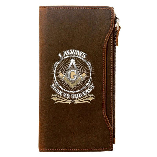 Master Mason Blue Lodge Leather Masonic Wallet - Freemason wallets-wallets-Masonic Makers