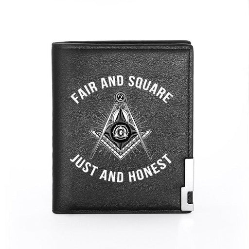 Master Mason Blue Lodge Leather Masonic Wallet - Freemason wallets-wallets-Masonic Makers