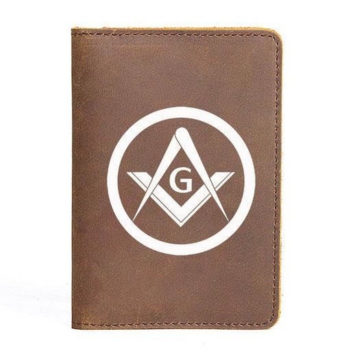 Master Mason Blue Lodge Leather Masonic Wallet - Freemason wallets-wallets-Masonic Makers