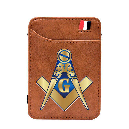 Master Mason Blue Lodge Leather Masonic Wallet - Freemason wallets-wallets-Masonic Makers