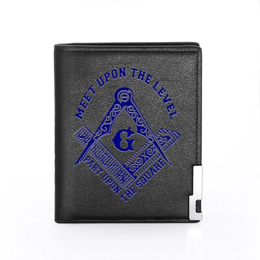 Master Mason Blue Lodge Leather Masonic Wallet - Freemason wallets-wallets-Masonic Makers