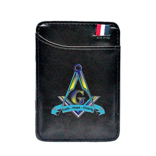 Master Mason Blue Lodge Leather Masonic Wallet - Freemason wallets-wallets-Masonic Makers