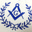 Master Mason Blue Lodge Masonic Apron - White & Blue Machine Embroidery-Aprons-Masonic Makers