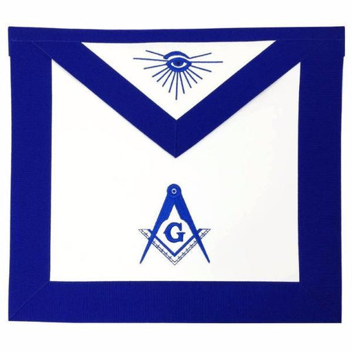 Master Mason Blue Lodge Masonic Apron - White & Blue with Different Materials-Aprons-Masonic Makers