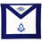 Master Mason Blue Lodge Masonic Apron - White & Navy Blue Ribbon-Aprons-Masonic Makers