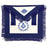 Master Mason Blue Lodge Masonic Apron - White & Navy Blue with Blue Fringe-Aprons-Masonic Makers