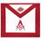 Master Mason Blue Lodge Masonic Apron - White & Red Moire-Aprons-Masonic Makers