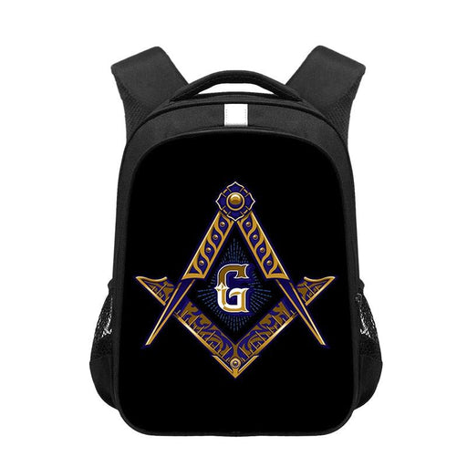 Master Mason Blue Lodge Masonic Backpack For School & Laptop-Backpacks-Masonic Makers