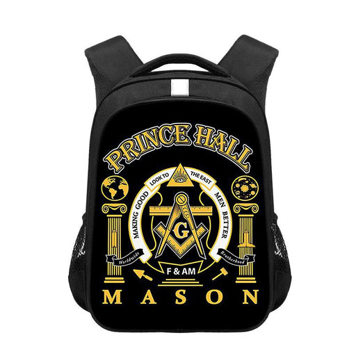 Master Mason Blue Lodge Masonic Backpack For School & Laptop-Backpacks-Masonic Makers