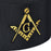 Master Mason Blue Lodge Masonic Crown Cap - Black rayon-Crown Caps-Masonic Makers