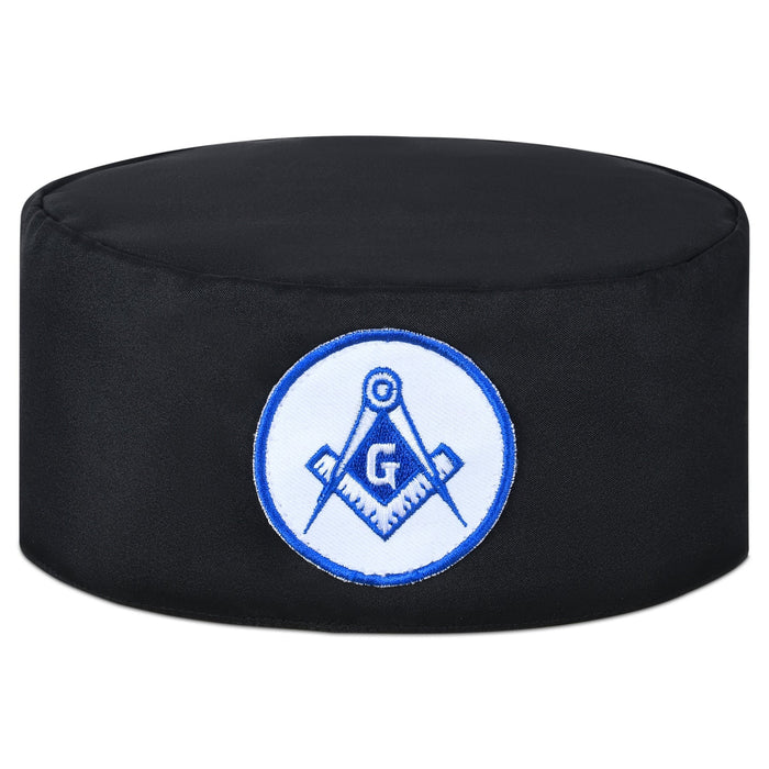 Master Mason Blue Lodge Masonic Crown Cap - White & Blue Emblem-Crown Caps-Masonic Makers