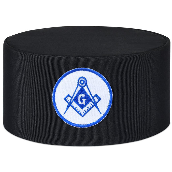 Master Mason Blue Lodge Masonic Crown Cap - White & Blue Emblem-Crown Caps-Masonic Makers