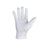 Master Mason Blue Lodge Masonic Glove - White Cotton with Silver Square & Compass G-Gloves-Masonic Makers