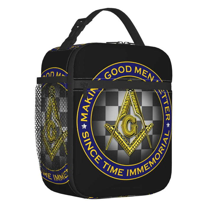 Master Mason Blue Lodge Masonic Lunch Bag - Oxford Cloth-Lunch Bags-Masonic Makers