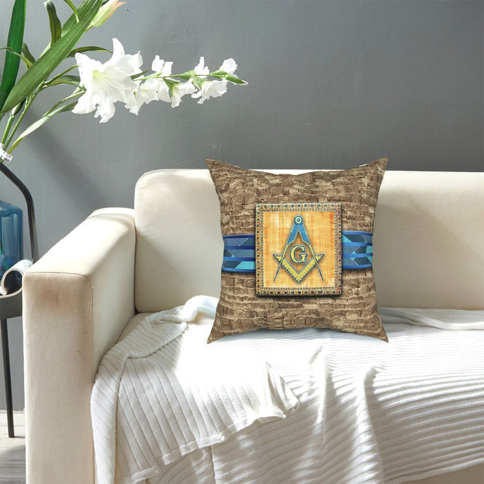 Master Mason Blue Lodge Masonic Pillow Case For Sofa - Home Decoration-Pillowcases-Masonic Makers