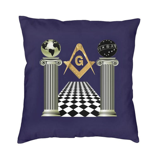 Master Mason Blue Lodge Masonic Pillow Case For Sofa - Home Decoration-Pillowcases-Masonic Makers