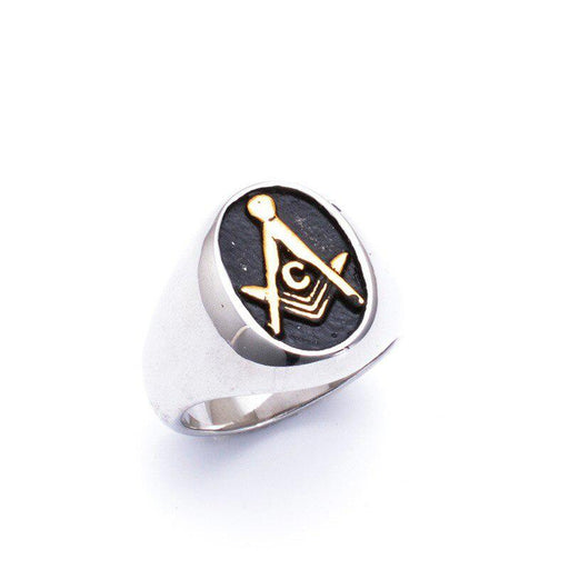 Master Mason Blue Lodge Masonic Silver Ring - Freemasonry Jewellery-rings-Masonic Makers