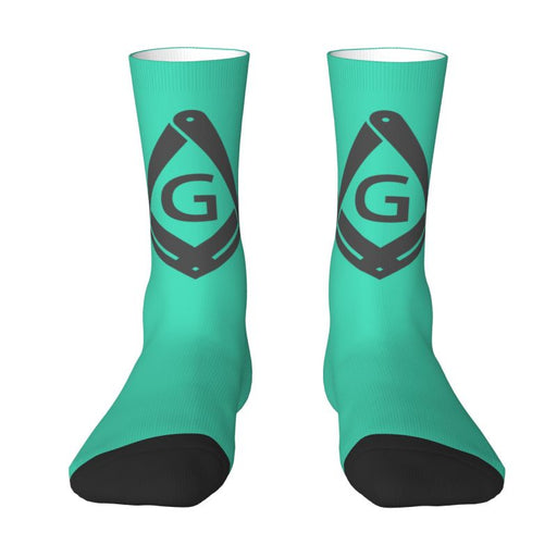 Master Mason Blue Lodge Masonic Socks - Various Color with Emblem-Socks-Masonic Makers