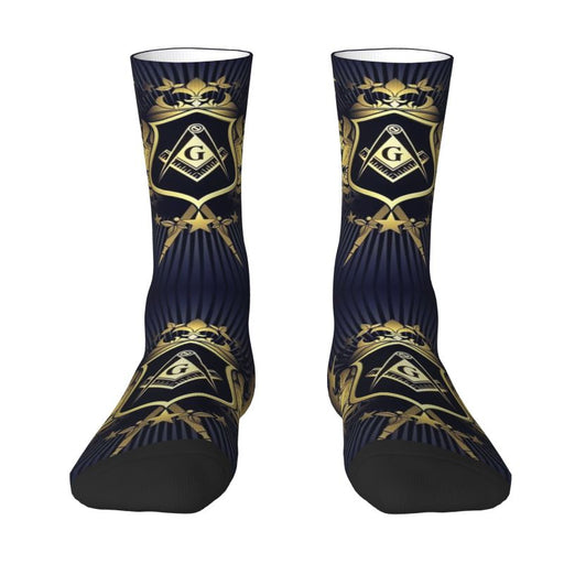 Master Mason Blue Lodge Masonic Socks - Various Color with Emblem-Socks-Masonic Makers