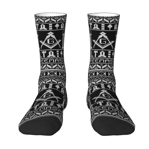 Master Mason Blue Lodge Masonic Socks - Various Color with Emblem-Socks-Masonic Makers