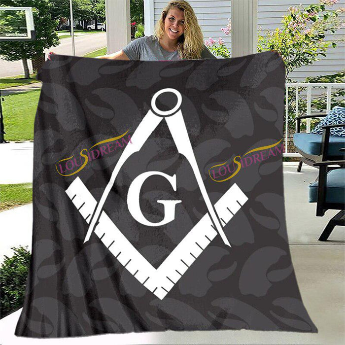 Master Mason Blue Lodge Masonic Sofa Blanket - Various Style-Blankets-Masonic Makers