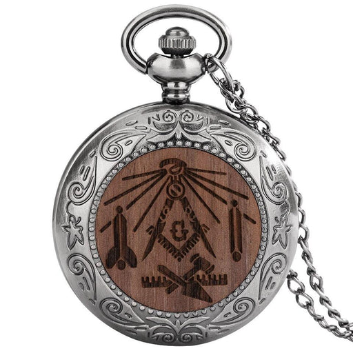 Master Mason Blue Lodge Masonic Vintage Quartz Pocket Watch-Pocket Watches-Masonic Makers