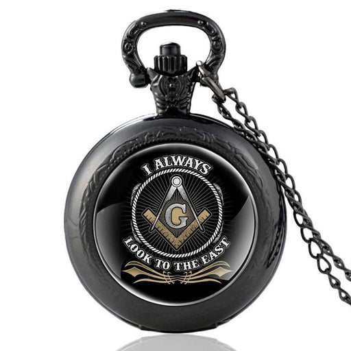 Master Mason Blue Lodge Masonic Vintage Quartz Pocket Watch-Pocket Watches-Masonic Makers