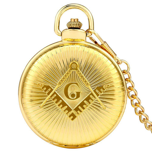 Master Mason Blue Lodge Masonic Vintage Quartz Pocket Watch-Pocket Watches-Masonic Makers