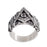 Master Mason Blue Lodge Silver Masonic Ring - Stainless Steel-rings-Masonic Makers