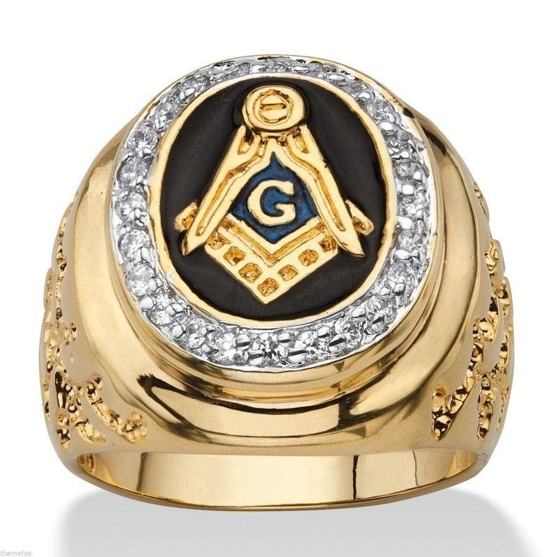 Master Mason Blue Lodge Vintage Masonic Ring - Masonic Jewelry-rings-Masonic Makers