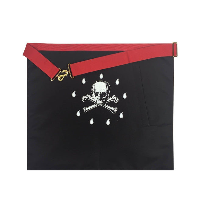 Master Mason Scottish Rite Masonic Apron - Red Moire-Aprons-Masonic Makers