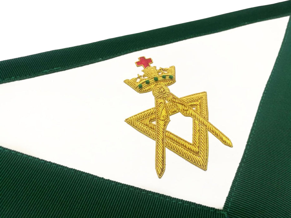 Member Allied Masonic Degrees Masonic Apron - Green Velvet-Aprons-Masonic Makers