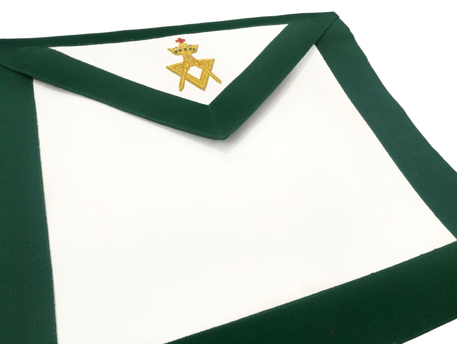 Member Allied Masonic Degrees Masonic Apron - Green Velvet-Aprons-Masonic Makers