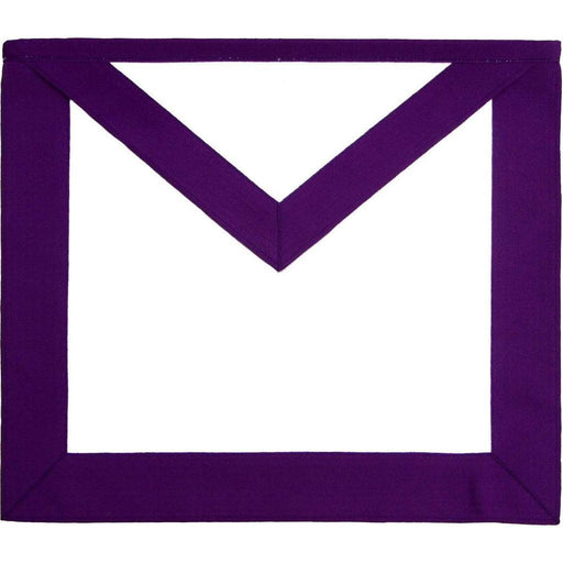 Member Council Masonic Apron - Purple & White Grosgrain-Aprons-Masonic Makers