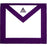 Member Council Masonic Apron - White & Purple Grosgrain-Aprons-Masonic Makers