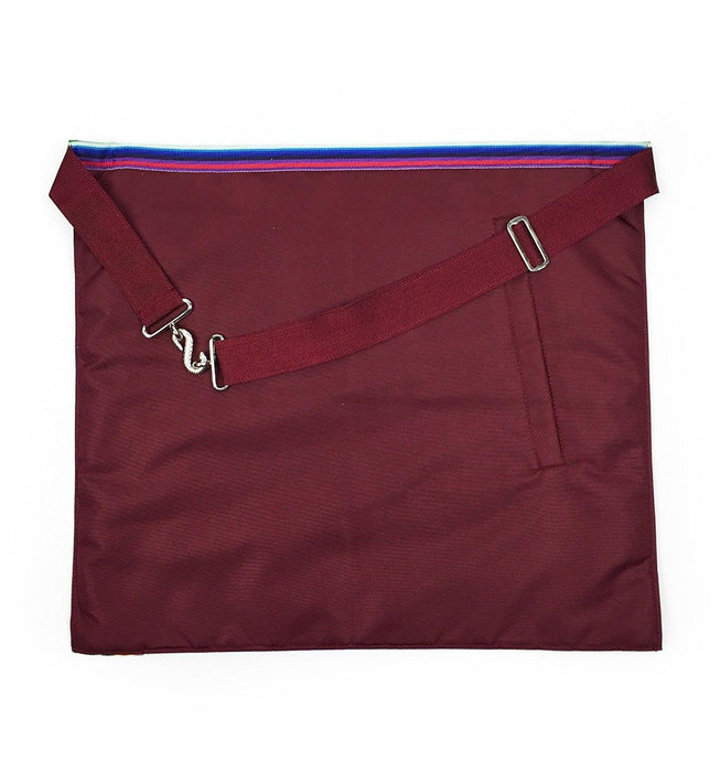 Member Royal Ark Mariner AMD Masonic Apron - Multi colour with Three Rosettes-Aprons-Masonic Makers