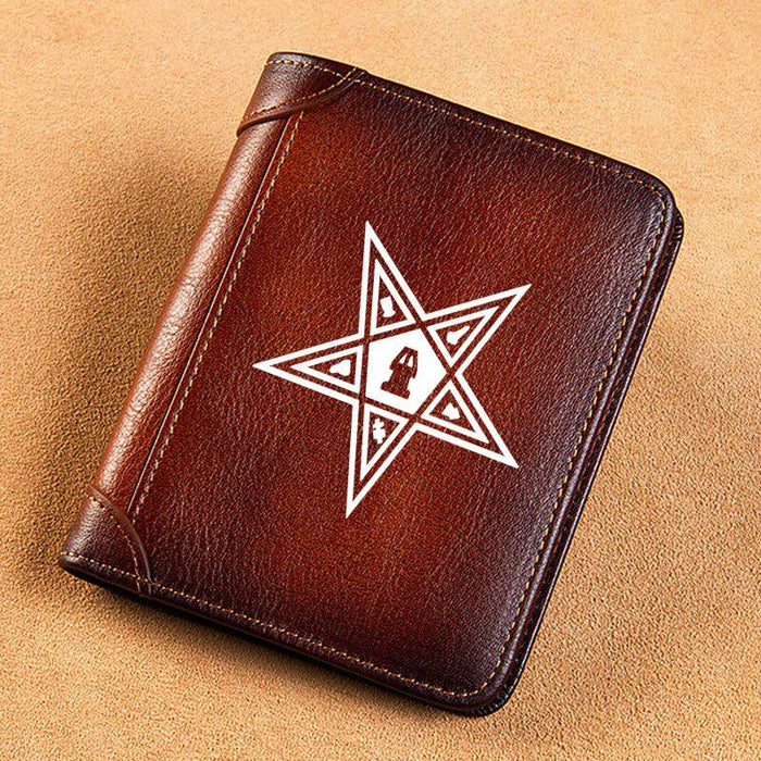 OES Leather Masonic Wallet - Freemason wallets-wallets-Masonic Makers