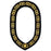 OES Masonic Chain Collar - Gold With Black Lining-Chain Collars-Masonic Makers