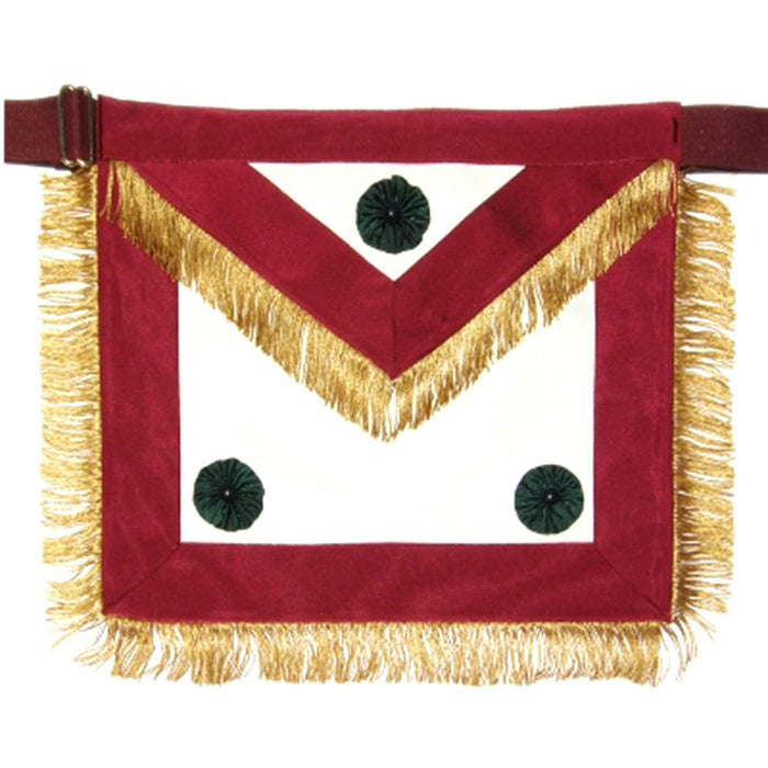 Past Excellent Chief Knight Masons Masonic Apron - Maroon Moire-Aprons-Masonic Makers