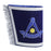 Past Master Blue Lodge California Regulation Masonic Cuff - Blue Hand Embroidery With Fringe-Cuffs-Masonic Makers